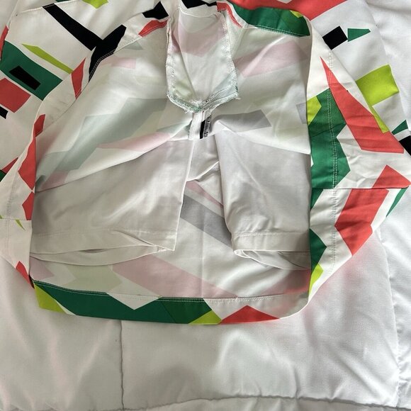 Tail White Label Womens 2 Skirt Skort Geometric Green Pink Golf Tennis Pockets - Picture 8 of 10